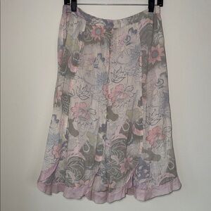 Vintage April Cornell Pastel Fairycore Midi Skirt